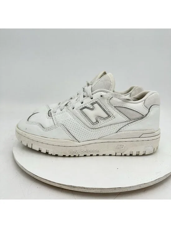 New Balance 550 Men Size 7D BB550PB White Grey Athletic Shoes - Picture 1 of 10